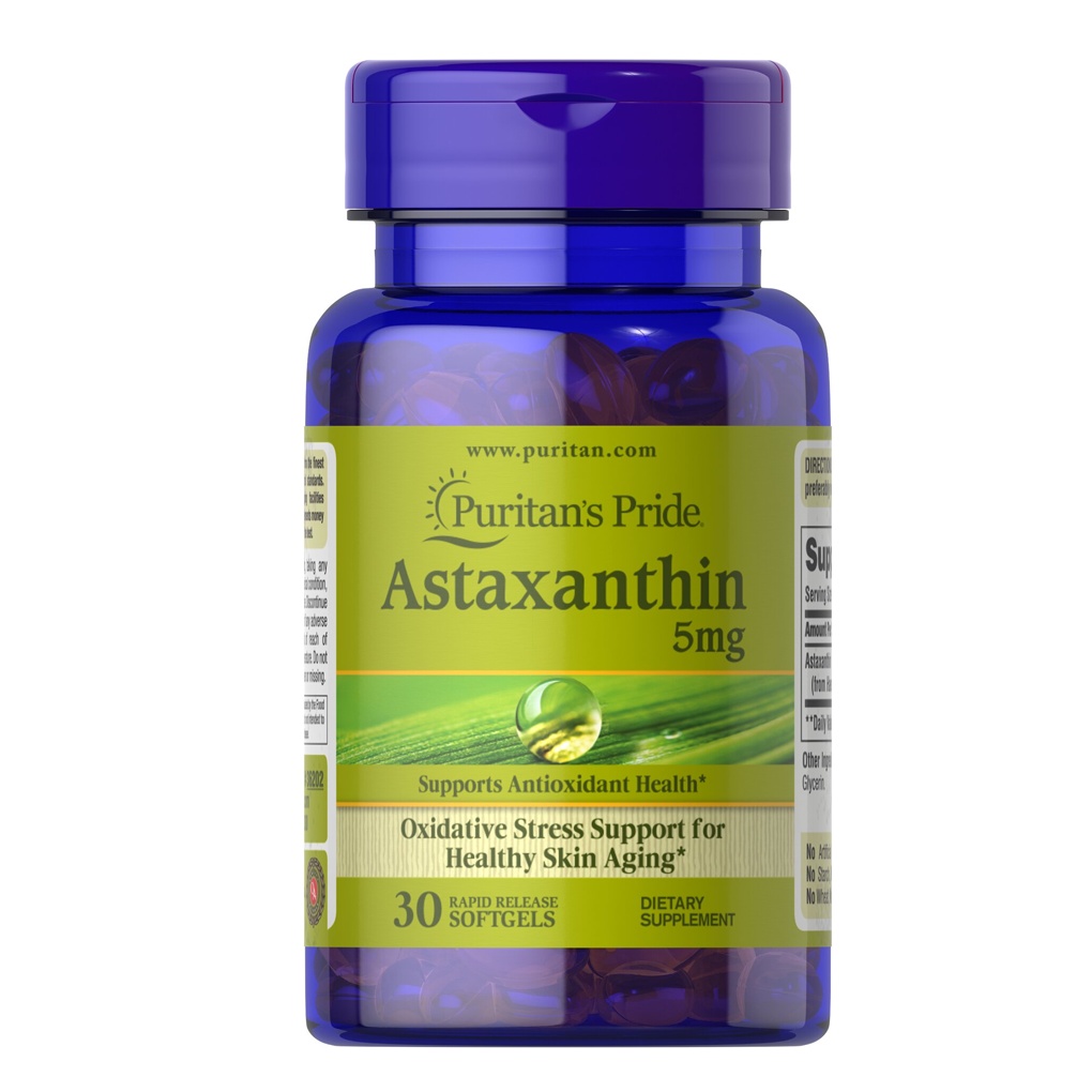 นำเข้าusa-puritan-astaxanthin-10mg-30-softgels-พิวริเทน-แอสตาซาติน-ดีกว่า-วิตามิน-c-6-000-เท่า-บำรุงผิว-ต่อต้านริ้วรอย