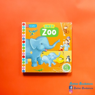 Busy: Zoo 🐵🦁🐯🦒🦊🦝🐮🐷🦓🐴 หนังสือเด็ก บอร์ดบุ๊คพร้อมกิจกรรม ภาษาอังกฤษ