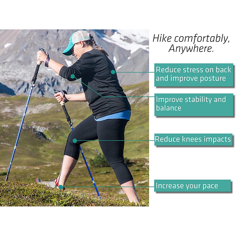 onliving-2pcs-trekking-poles-ultralight-carbon-fiber-folding-hiking-nordic-walking-stick-quick-flip-lock-telescopic-crut