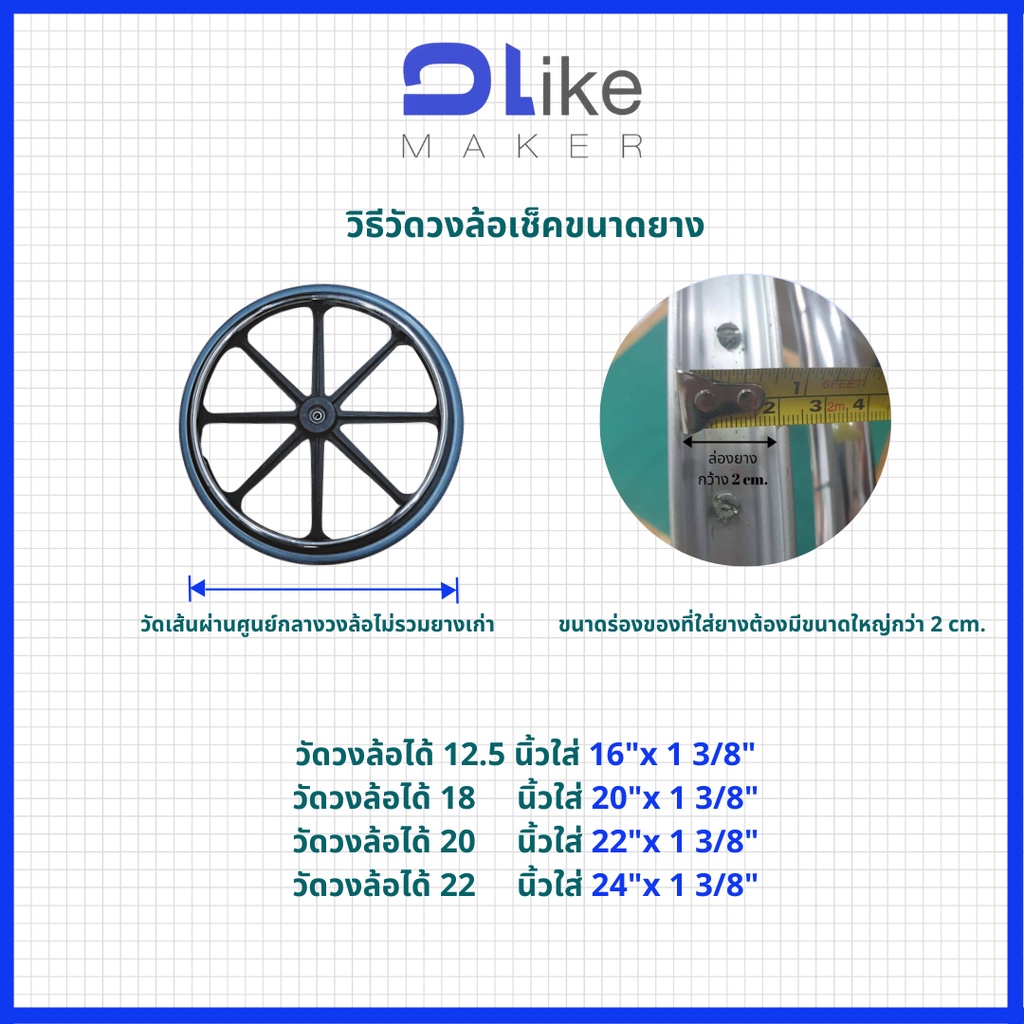 ภาพหน้าปกสินค้าราคาต่อ1เส้น วีลแชร์ ยางตันPU ((สีเทา)) ราคาต่อ1เส้น สำหรับ รถเข็นผู้ป่วย รถเข็นวีลแชร์ จากร้าน dlikemaker บน Shopee