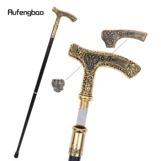 Russia Double Headed Eagle Luxury Walking Stick with Hidden Plate Self Defense Fashion Cane Plate Cosplay Crosier Stick