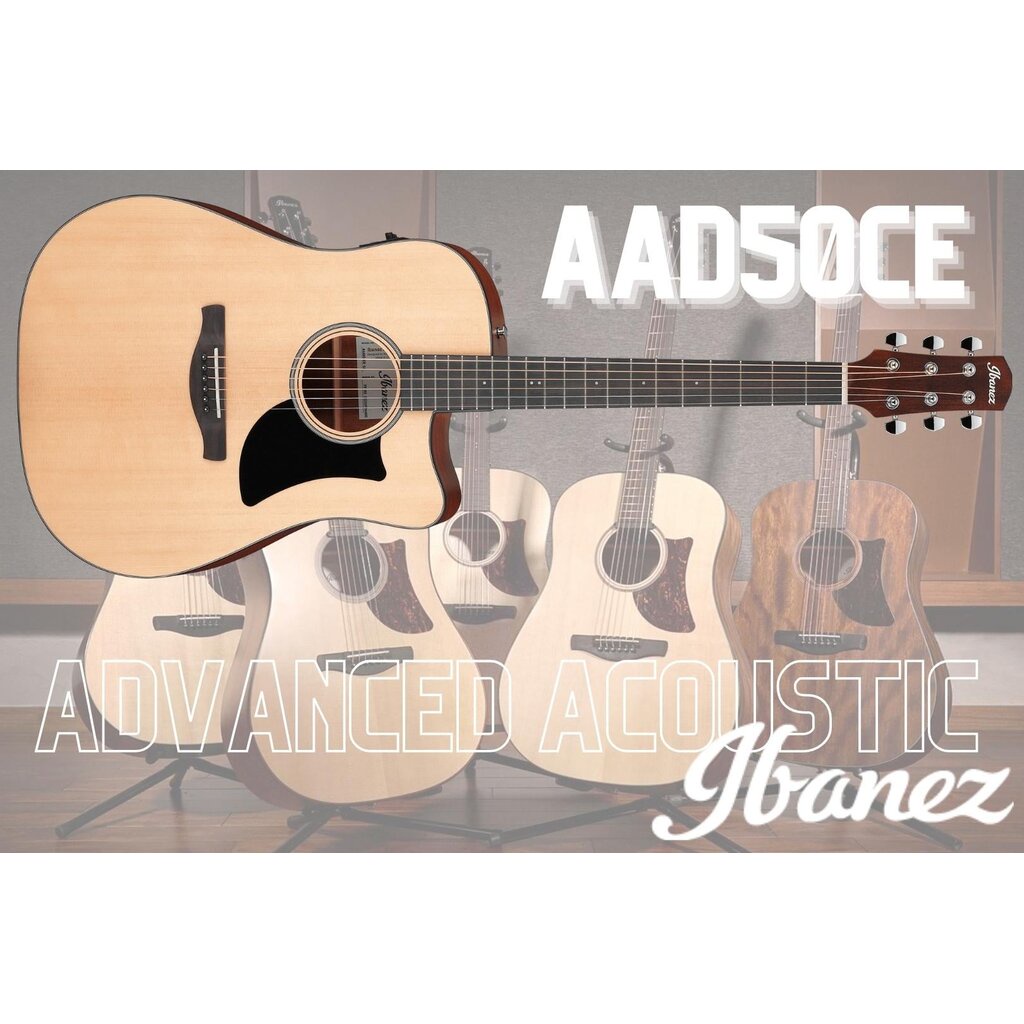 กีตาร์โปร่งไฟฟ้า-ibanez-aad50ce-advanced-acoustic-electric-guitar
