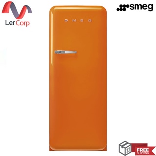 [0% 10 เดือน] (Smeg) ตู้เย็น 50’Retro Style Aesthetic รุ่น FAB28ROR5 สีส้ม
