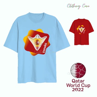 KATUN PRIA Adult Tops T-Shirt FIFA World Cup Qatar 2022 Espana T-Shirt Spanish T-Shirt Espanola T-Shirt Spain T-Shirt Fl