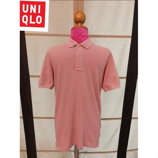 UNIQLO Brand_2nd hand เสื้อโปโลแขนสั้นผ้าฝ้าย 💯%/ Size​ S​ / แท้มือสองกระสอบนำเข้า​ (Made in  China 🇨🇳)