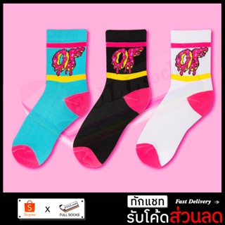 ภาพขนาดย่อของภาพหน้าปกสินค้าถุงเท้าสตรีท โอเอฟ ขนาด Free Size OF Socks_A52 จากร้าน full_socks บน Shopee