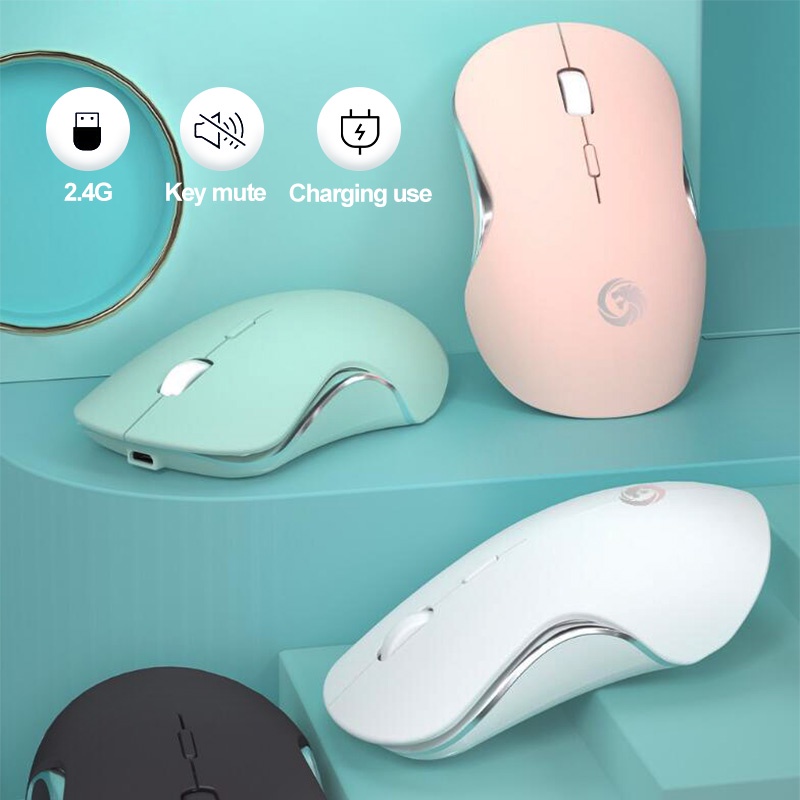 ภาพหน้าปกสินค้าBonkyo T15 เมาส์ไร้สาย แบบชาร์จไฟได้ Silent Wireless Mouse Charcoal 800-1600 DPI (เมาส์ไร้สาย เสียงเงียบ) จากร้าน bonkyothailand บน Shopee