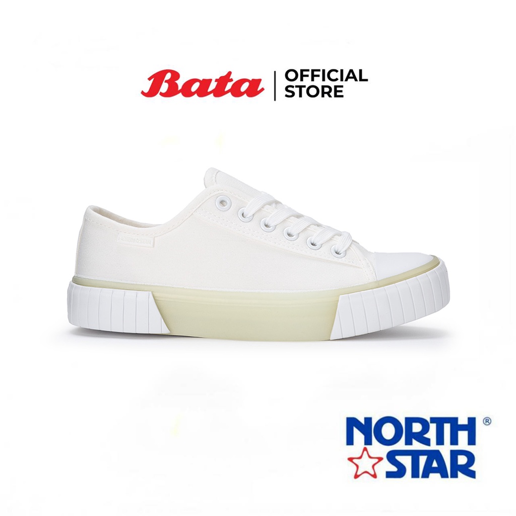 bata-บาจา-online-exclusive-ยี่ห้อ-north-star-รองเท้าผ้าใบ-รองเท้าลำลอง-แบบผูกเชือก-ผ้าใบแฟชั่น-sneakers-ใส่สบาย-สำหรับผู้หญิง-รุ่น-akito-สีขาว-5201043