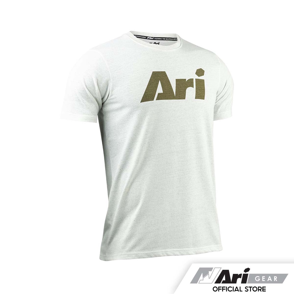 ari-envira-lifestyle-tee-raw-white-cedar-green-เสื้อยืดอาริ-เอ็นวีรา-สีครีมเขียว