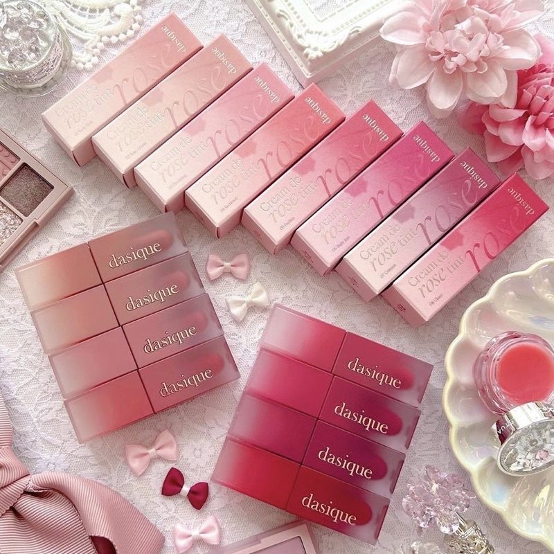 แท้-พร้อมส่ง-dasique-cream-de-rose-tint-ตื้นกุหลาบ-เนื้อกำมะหยี่