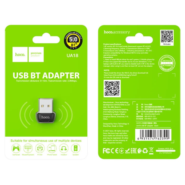 ตัวรับสัญญาณ-บลูทูธ-รองรับทุกเวอร์ชั่น-4-1-5-3-hoco-ua18-adapter-usb-to-bluetooth-bt