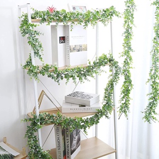 【AG】Realistic Simulation Rattan No Withering UV-resistant Flower Arrangement Fake Eucalyptus Background Decor