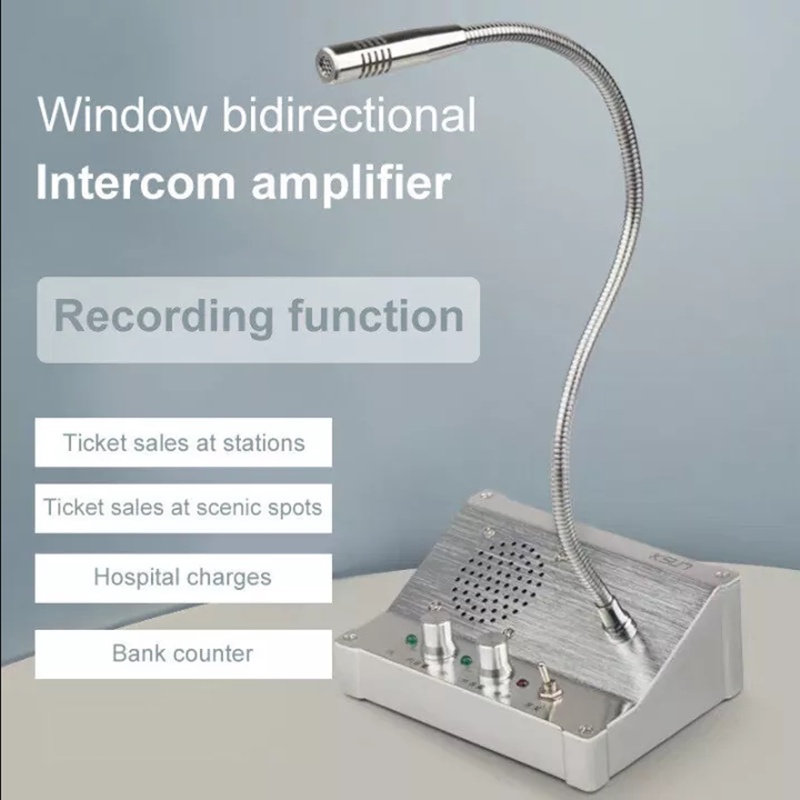 ลำโพงหน้าต่าง-ระบบลำโพงหน้าต่าง-window-intercom-ระบบป้องกันการรบกวน-ไมโครโฟนสำหรับ-สำนักงาน-สถานี-เคาน์เตอร์ธนาคาร