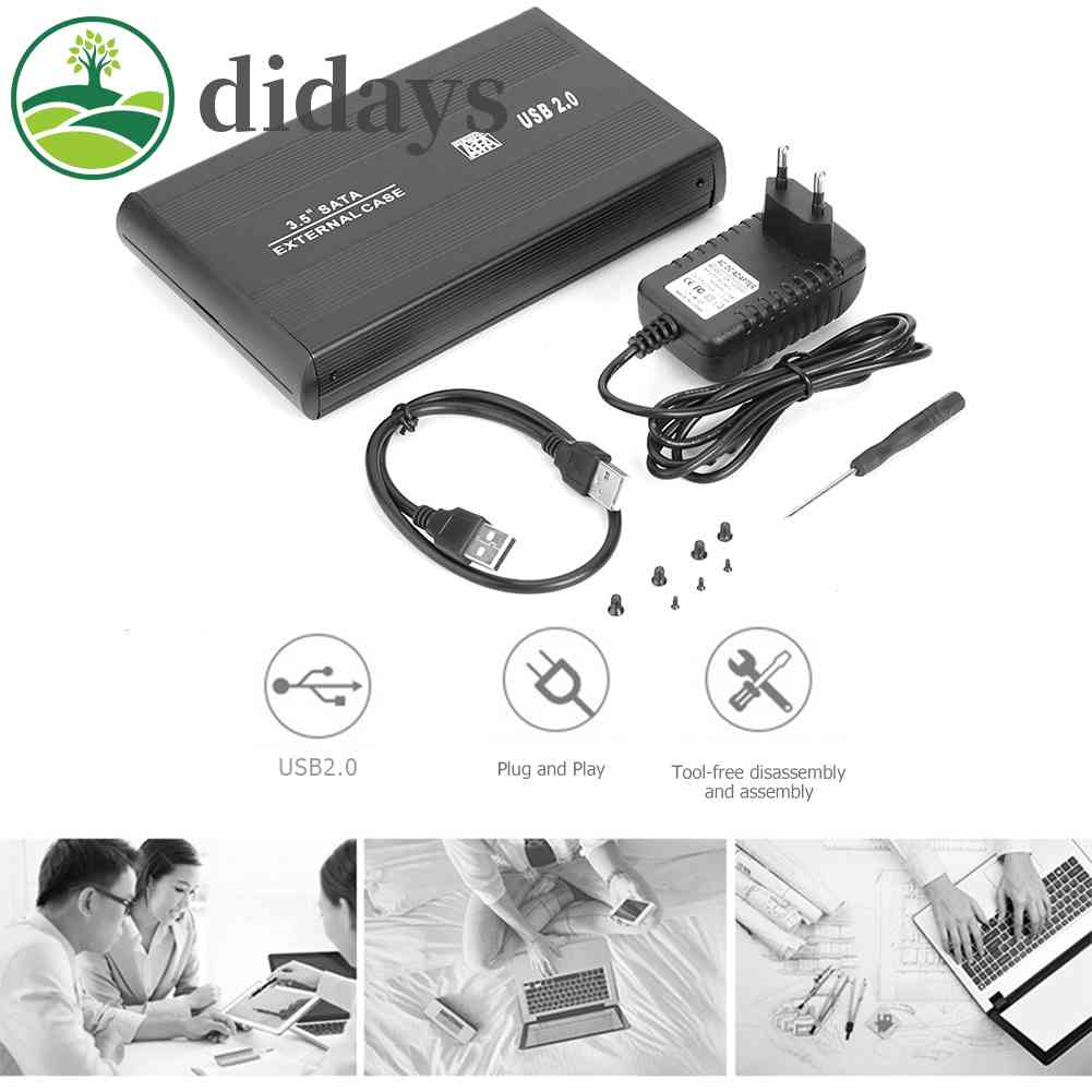 didays-เคสฮาร์ดดิสก์ไดรฟ์-3-5-นิ้ว-sata-เป็น-usb-2-0-อะแดปเตอร์ภายนอก-hdd-enclosure