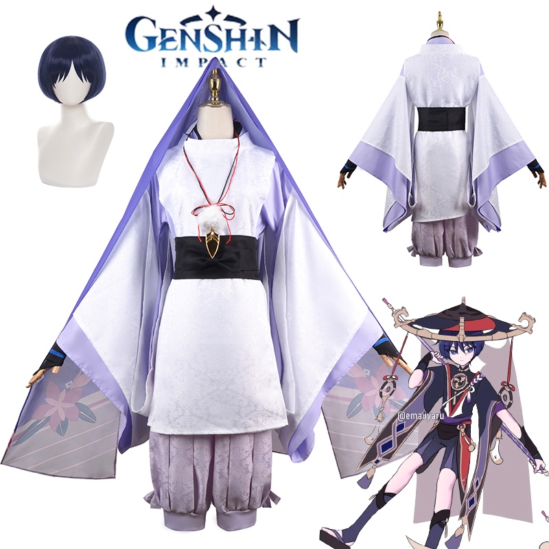 Adulte Homme Genshin Impact Jeune Scaramouche Rangers Emsemble Cosplay Costume Carnaval