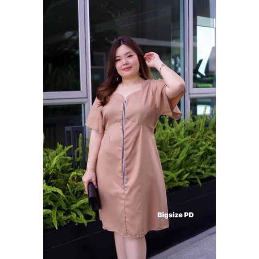 เสื้อผ้าสาวอวบ-เดรสสาวอวบ-เสื้อผ้าไซด์ใหญ่-เดรสแต่งซิป