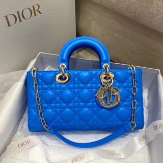 พรี​ ราคา10500 Dior D-joy หนังแท้ กระเป๋าถือ กระเป๋าสะพาย กระเป๋าสะพายไหล่26*6*14cm