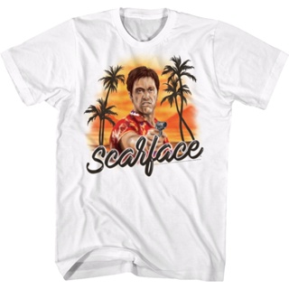 Airbrush Scarface T-Shirt เสื้อคู่รัก เสื้อแฟชั่นผญ2022 อื่นๆ