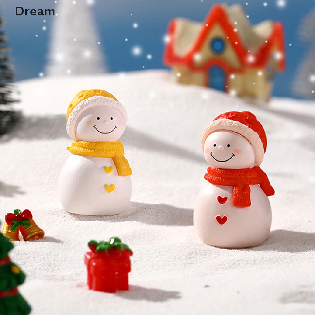 lt-dream-gt-ผ้าพันคอ-รูปสโนว์แมน-ขนาดเล็ก-สําหรับตกแต่งบ้านตุ๊กตา-คริสต์มาส