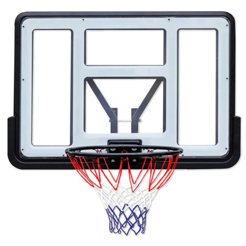 ภาพหน้าปกสินค้าBasketball Backboard แป้นบาส แป้นบาสติดผนัง ห่วงบาส 52 นิ้ว Basketball hoop รุ่น S007 จากร้าน h.t.dmedia บน Shopee