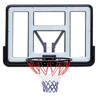 ภาพขนาดย่อของภาพหน้าปกสินค้าBasketball Backboard แป้นบาส แป้นบาสติดผนัง ห่วงบาส 52 นิ้ว Basketball hoop รุ่น S007 จากร้าน h.t.dmedia บน Shopee