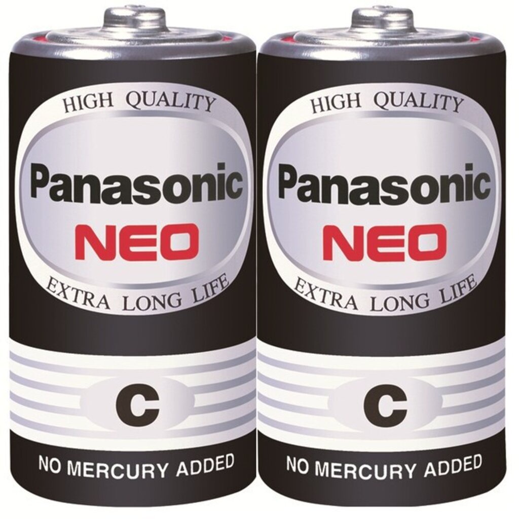 ของแท้ original Panasonic NEO Size C แพ็ค 2 ก้อน R14NT/2SL Battery 1.5V ...