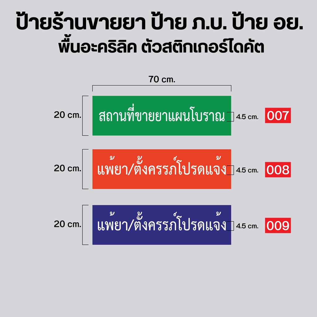 ป้ายร้านขายยา-ป้าย-ภ-บ-ป้าย-อย