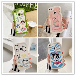 เคส oppo a5s เคส oppo a12 เคส oppo a7 เคส oppo f9 เคสโทรศัพท์มือถือ tpu ลายหยักน่ารัก สําหรับ oppo a5s