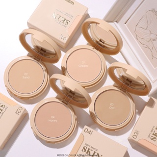 แป้งเนื้อเเมท คุมมัน Meilinda Soft Matte Skin Fit Powder Foundation  MC8016