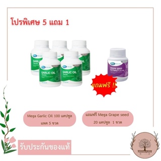 ภาพหน้าปกสินค้า[โปรพิเศษ 5 แถม 1] Mega We Care Garlic Oil 100 แคปซูล น้ำมันกระเทียม ที่เกี่ยวข้อง