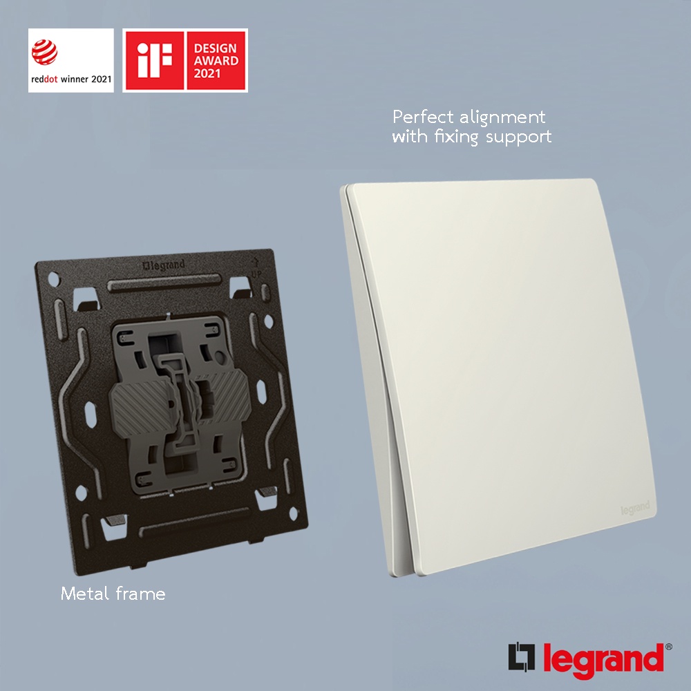 legrand-สวิตช์ทางเดียว-2ช่อง-สีขาว-มีไฟ-led-2g-1w-16ax-illuminated-switch-mallia-senses-matt-white-281012mw-bticino