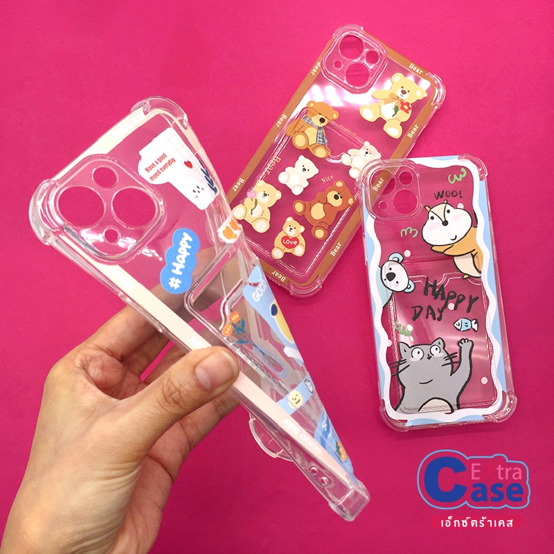 11-14-14plus-14promax-oppo-a16-vivo-y02s-y21-2021-เคสนิ่มใสมุมกันกระแทกกันกล้อง-tpu-ด้านหลังมีช่องใส่การ์ด