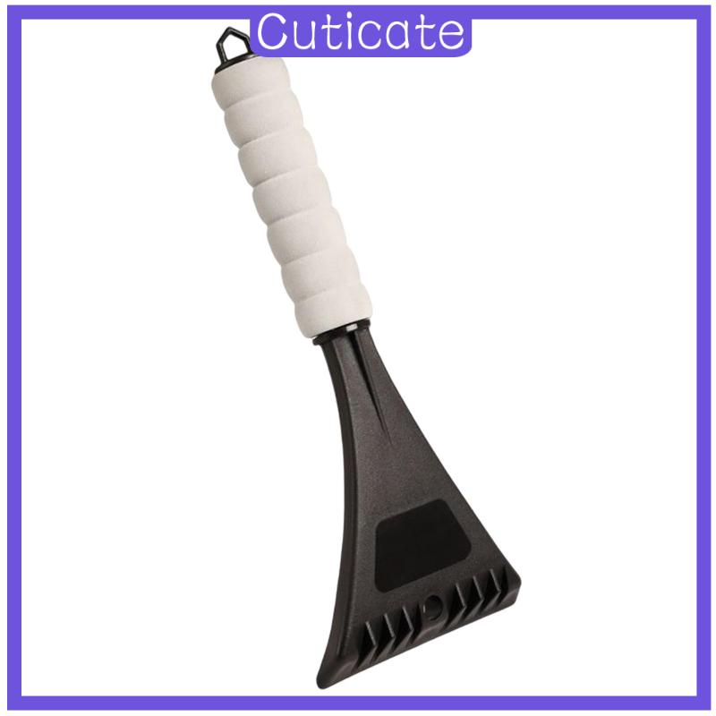 cuticate-car-snow-scraper-with-foam-handle-frost-snow-for-snow-remover-black