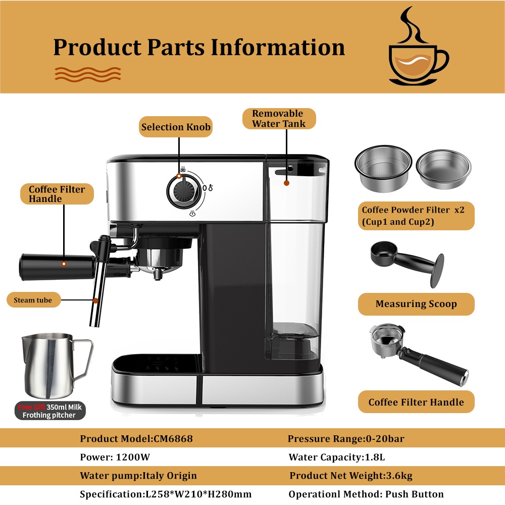 biolomix-เครื่องชงกาแฟเอสเพรสโซ่-1200w-20-บาร์-1-8-ลิตร-สไตล์อิตาลี