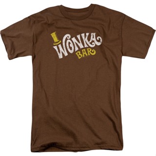 Wonka Bar Willy Wonka And The Chocolate Factory T-Shirt เสื้อครอปสายฝอ เสื้อยืดไม่ต้องรีด เสื้อผู้ชายเท่