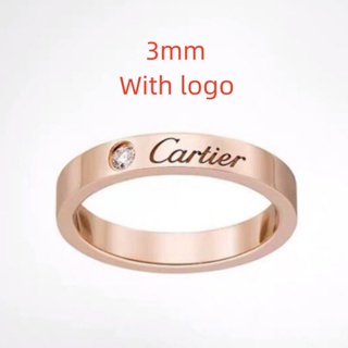 แหวนคู่แหวนแต่งงานแหวนเพชร - 3mm, 4mm, 5mm