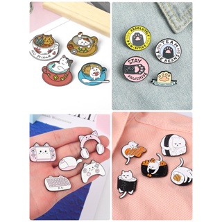 พร้อมส่ง เข็มกลัดแมว น่ารัก ของสะสม