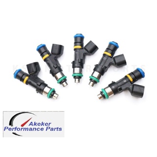 5 x 650cc 850cc 1000cc 1300cc E25 E85 for FORD FOCUS MK2 2.5T RS ST Fit BOSCH EV14 impedance Flow matched fuel injector