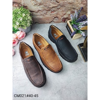 สินค้า CM021รองเท้าหนังลำลองผู้ชายมี3สีพื้นหนาไซส์40-45