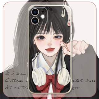Japanese Cute Girl เคสไอโฟน iPhone 11 14 pro max 8 Plus case X Xr Xs Max Se 2020 cover 14 7 Plus เคส iPhone 13 12 pro ma