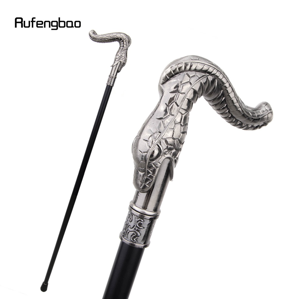 snake-single-joint-walking-stick-with-hidden-plate-self-defense-fashion-cane-plate-cosplay-crosier-stick-93cm