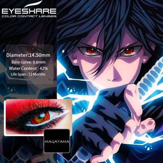 EYESHARE (COD) KAKASHI SERI คอนแทคเลนส์คอสเพลย์ ตัวละครฮัลโลวีน, อาย14.5MM สายตาอนแทคเลนส์สีแดง ปาร์ตี้ แวมไพร์ Cosplay