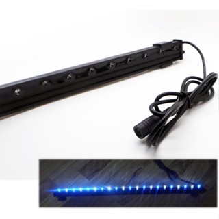 หลอดไฟ LED ตู้ปลา พร้อมช่องต่อออกซิเจน สำหรับตกแต่งตู้ปลา 21LED Aquarium Fish Tank Bar Blue-White Light Lamp