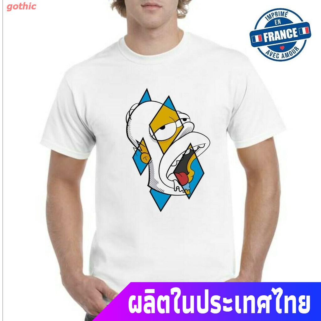 #ถูกสุด gothic ซิมป์สันเสื้อยืดยอดนิยม เสื้อยืดพิมพ์ลาย Omer Simpson ...