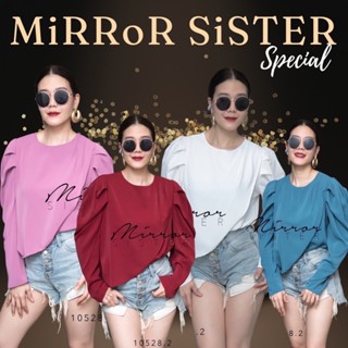 Code : 10528.2 เสื้อสีพื้นทรงสวยสีแดง งานป้าย Mirrorsister