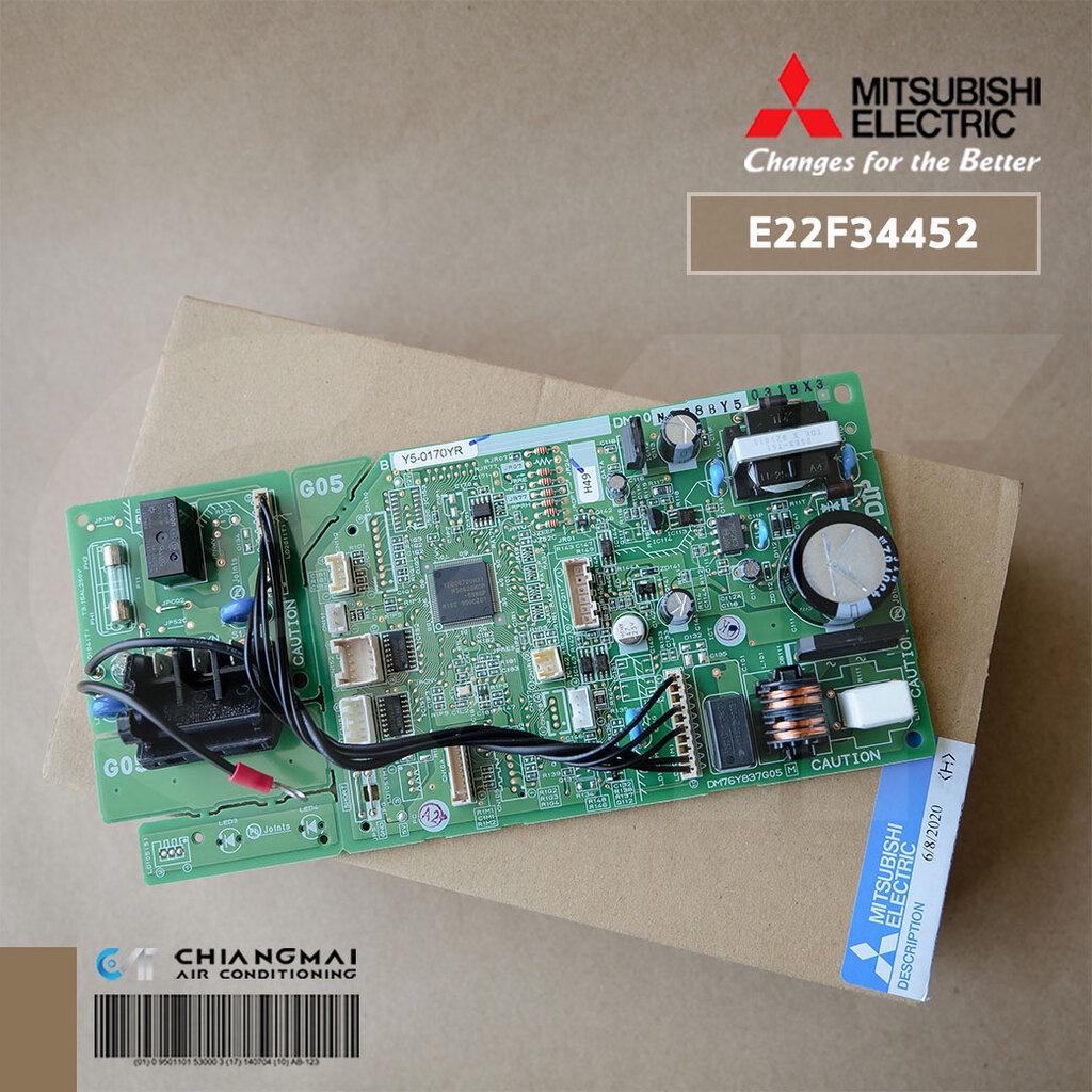 E22F34452 แผงวงจรแอร์ Mitsubishi Electric แผงบอร์ดคอยล์เย็น แอร์ ...