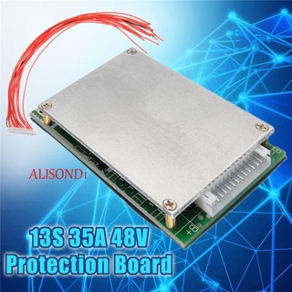 Alisond1 โมดูลบอร์ดวงจรรวมแบตเตอรี่ BMS 13S 35A 48V