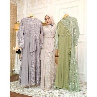 Ellequeen/gamis Yuma ชุดเดรส หรูหรา สําหรับผู้หญิง