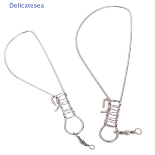 [Delicatesea] อุปกรณ์ตัวล็อคเหยื่อตกปลา แบบสเตนเลส สําหรับใช้ในการตกปลา 14/18ซม.