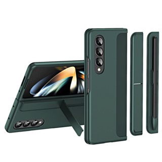 2-in-1 เคส PC ELVEV พร้อมช่องใส่ปากกา คุณภาพสูง สําหรับ Samsung Galaxy Z Fold 4 3